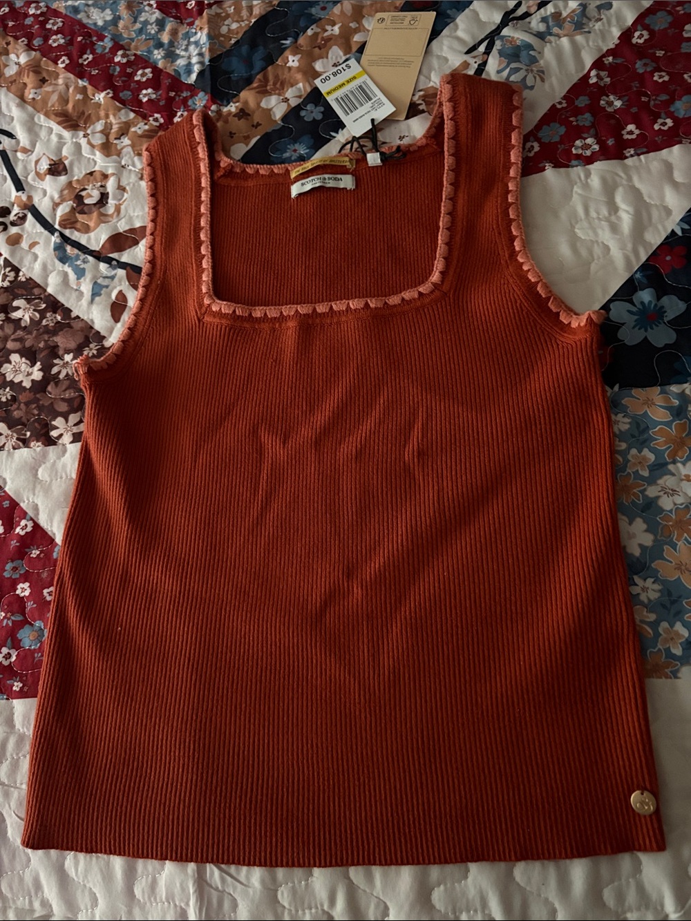 Nwt Sz M sleeveless sweater by “Scotch & Soda”